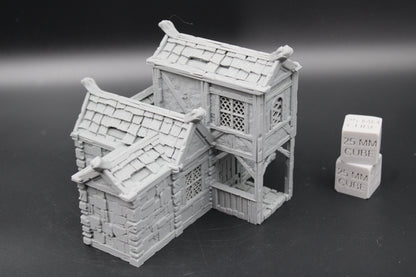 Tabletop Terrain Plaster Stone House 4of19 Town City Dnd RPG wargame skirmish 32mm