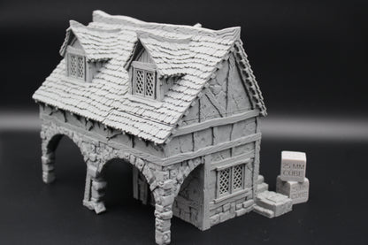 Tabletop Terrain Merchant Shop Shopkeeper House Dnd RPG wargame skirmish 28mm