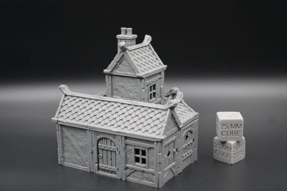 Tabletop Terrain Plaster Cob House 3of19 Town City Dnd RPG wargame skirmish 32mm