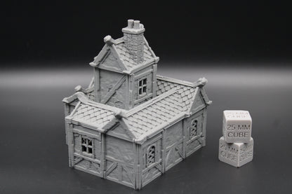 Tabletop Terrain Plaster Cob House 3of19 Town City Dnd RPG wargame skirmish 32mm