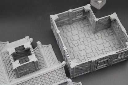Tabletop Terrain Plaster Cob House 3of19 Town City Dnd RPG wargame skirmish 32mm