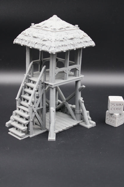 Tabletop Terrain Fantasy Watchtower Defense Dnd RPG wargame skirmish 28mm