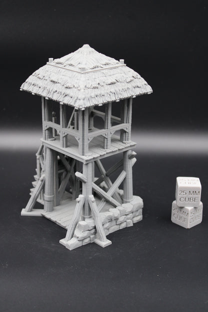 Tabletop Terrain Fantasy Watchtower Defense Dnd RPG wargame skirmish 28mm