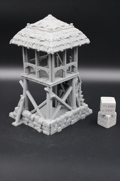 Tabletop Terrain Fantasy Watchtower Defense Dnd RPG wargame skirmish 28mm