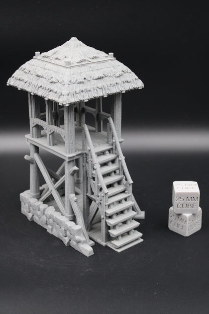 Tabletop Terrain Fantasy Watchtower Defense Dnd RPG wargame skirmish 28mm