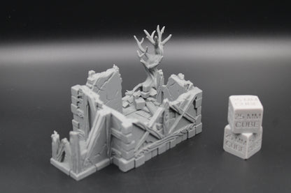 Tabletop Terrain Medieval Store House Ruin Dnd RPG wargame skirmish 28-32mm
