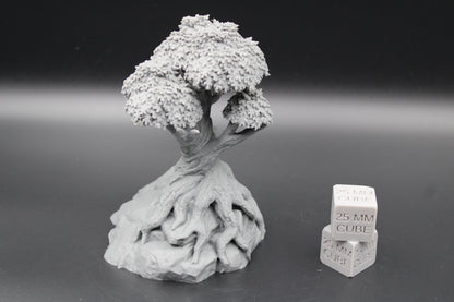Tabletop Terrain Rock Stone Base Tree Gnarled Dnd RPG wargame skirmish 28mm