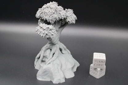 Tabletop Terrain Rock Stone Base Tree Gnarled Dnd RPG wargame skirmish 28mm