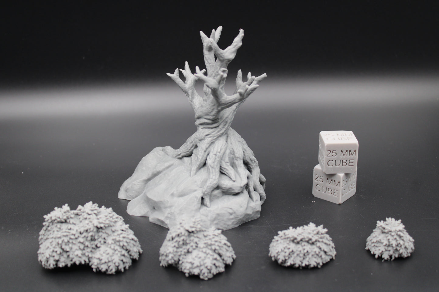 Tabletop Terrain Rock Stone Base Tree Gnarled Dnd RPG wargame skirmish 28mm
