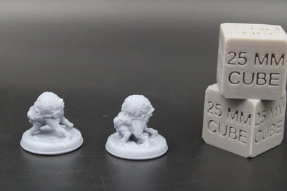 Mind Eater Brain Eldritch Pair 32mm Miniature Dnd Skirmish