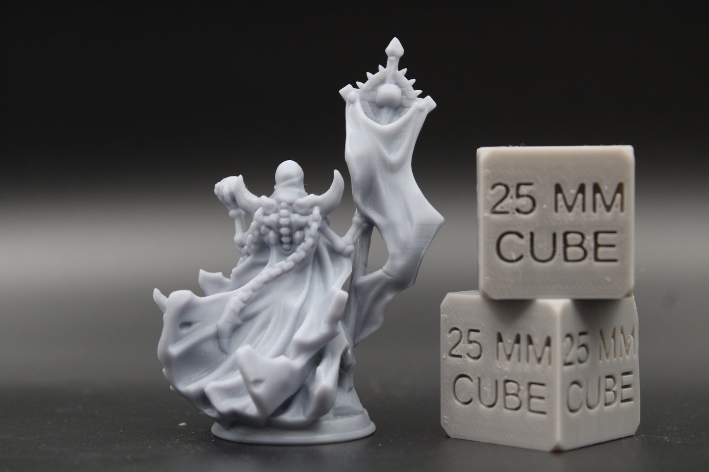 Skeleton Undead Mage Lich Wizard Sorcerer Seer 32mm Miniature Dnd Skirmish