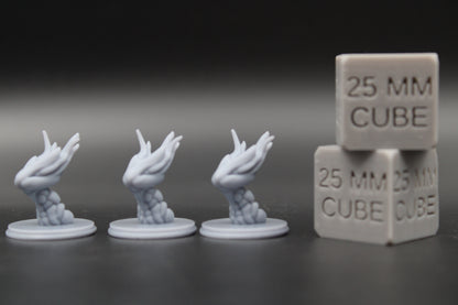 Will O Wisp Elemental Fireball Bolt Set 28mm 32mm Miniature Dnd RPG Skirmish