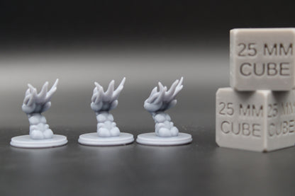 Will O Wisp Elemental Fireball Bolt Set 28mm 32mm Miniature Dnd RPG Skirmish