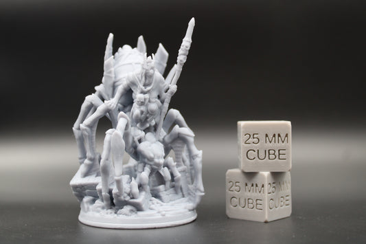 Goblin King Chief Riding Giant Spider 32mm Miniature Dnd Skirmish