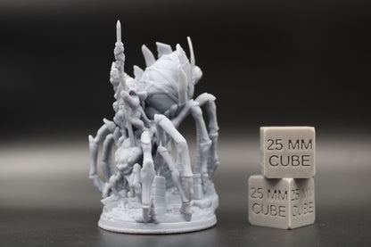 Goblin King Chief Riding Giant Spider 32mm Miniature Dnd Skirmish