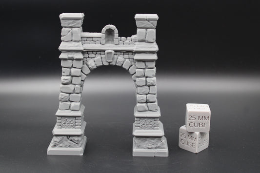 Tabletop Terrain Fantasy Medieval Gate Portal Dnd RPG Wargame Skirmish 28mm