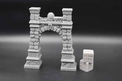 Tabletop Terrain Fantasy Medieval Gate Portal Dnd RPG Wargame Skirmish 28mm