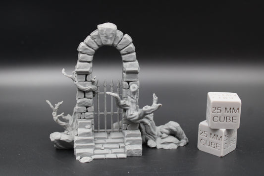 Tabletop Terrain Fantasy Medieval Gate Portal Ruin Dnd RPG Wargame Skirmish 28mm