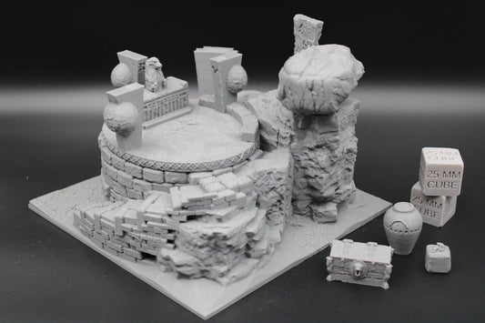 Tabletop Terrain Wizard Tomb Burial Mound Dnd RPG wargame skirmish 28mm 32mm