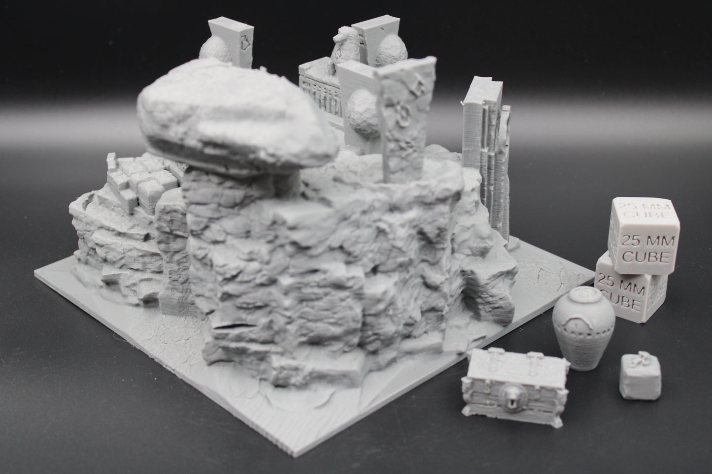 Tabletop Terrain Wizard Tomb Burial Mound Dnd RPG wargame skirmish 28mm 32mm