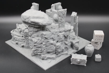Tabletop Terrain Wizard Tomb Burial Mound Dnd RPG wargame skirmish 28mm 32mm