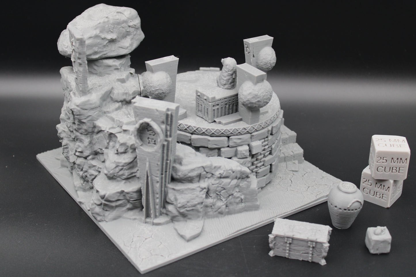 Tabletop Terrain Wizard Tomb Burial Mound Dnd RPG wargame skirmish 28mm 32mm