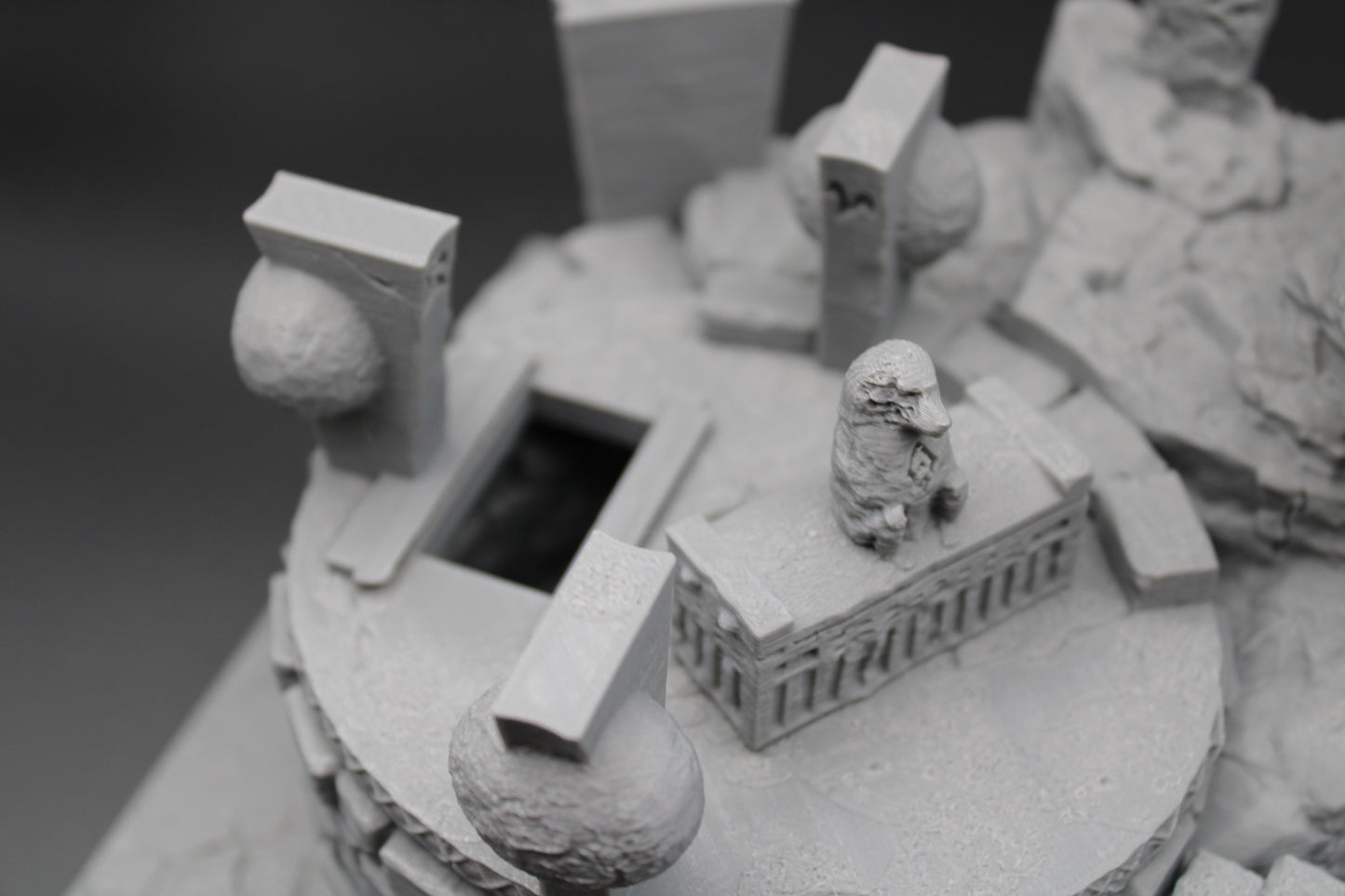 Tabletop Terrain Wizard Tomb Burial Mound Dnd RPG wargame skirmish 28mm 32mm
