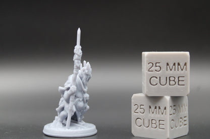 Goblin Chief King Leader 32mm Miniature Dnd Skirmish
