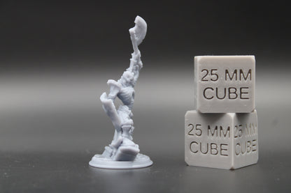 Skeleton Undead Shield Axe 32mm Miniature Dnd Skirmish 2