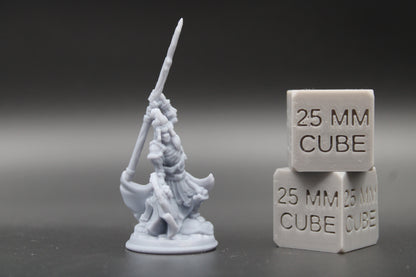 Skeleton Undead Shield Spear Armor Knight Warrior 32mm Miniature Dnd Skirmish