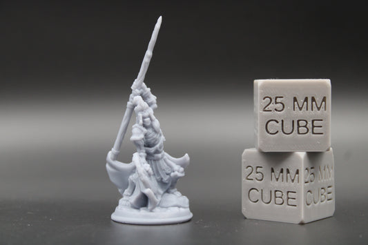 Skeleton Undead Shield Spear Armor Knight Warrior 32mm Miniature Dnd Skirmish