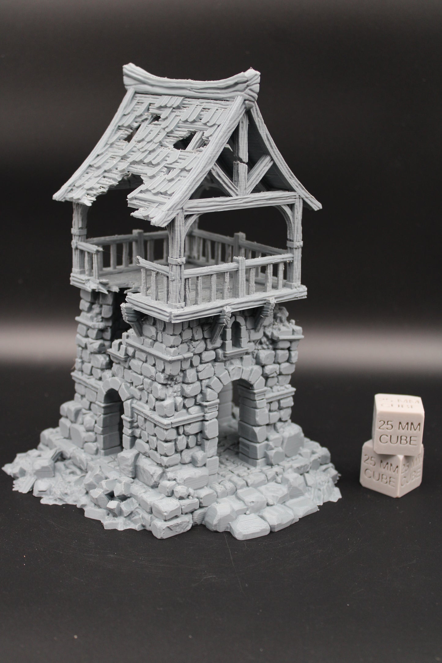 Tabletop Terrain Fantasy WatchTower Ruin Dnd RPG Wargame Skirmish 28mm