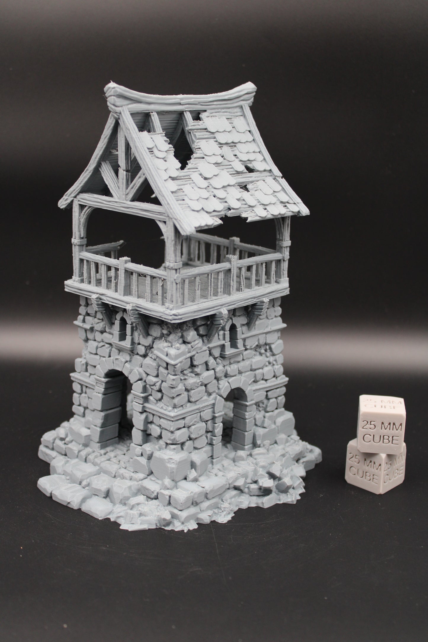 Tabletop Terrain Fantasy WatchTower Ruin Dnd RPG Wargame Skirmish 28mm