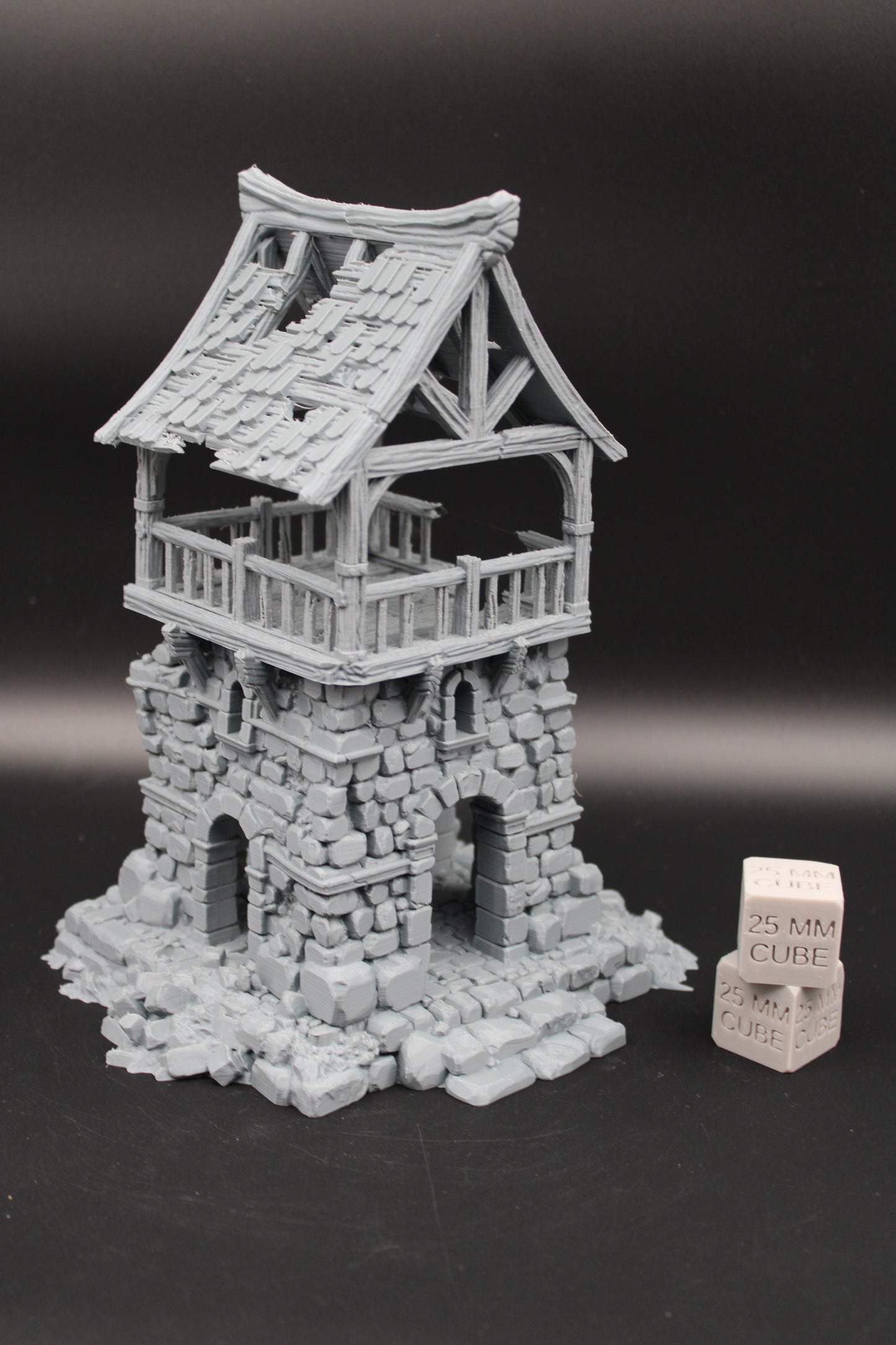 Tabletop Terrain Fantasy WatchTower Ruin Dnd RPG Wargame Skirmish 28mm