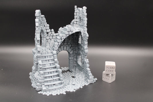Tabletop Terrain Fantasy Tower Castle Ruin Dnd RPG Wargame Skirmish 28mm B