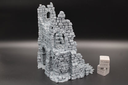 Tabletop Terrain Fantasy Tower Castle Ruin Dnd RPG Wargame Skirmish 28mm B
