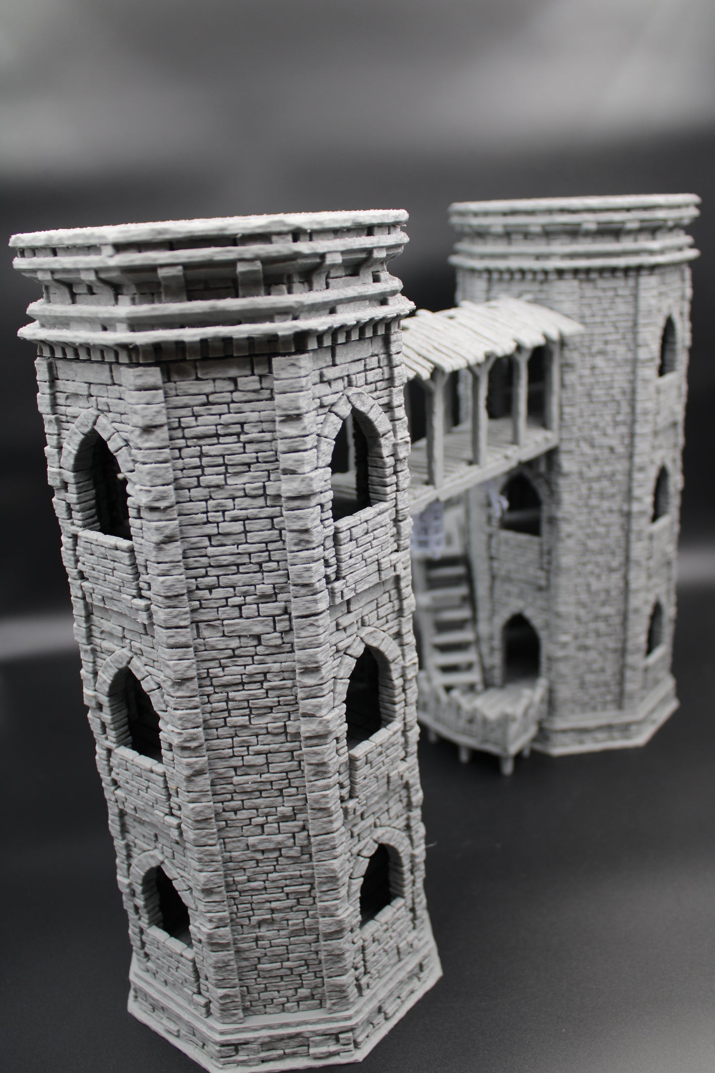 Tabletop Terrain Epic Twin Towers of Torment Dnd RPG wargame skirmish 28mm