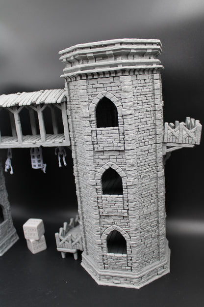 Tabletop Terrain Epic Twin Towers of Torment Dnd RPG wargame skirmish 28mm