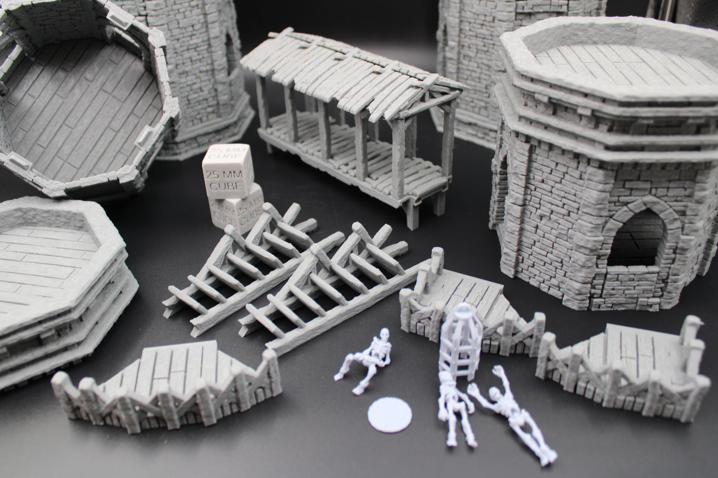 Tabletop Terrain Epic Twin Towers of Torment Dnd RPG wargame skirmish 28mm