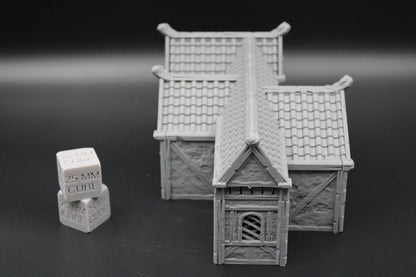 Tabletop Terrain Plaster Cob House 5of19 Town City Dnd RPG wargame skirmish 32mm