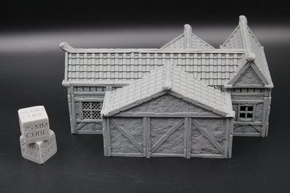 Tabletop Terrain Plaster Cob House 5of19 Town City Dnd RPG wargame skirmish 32mm