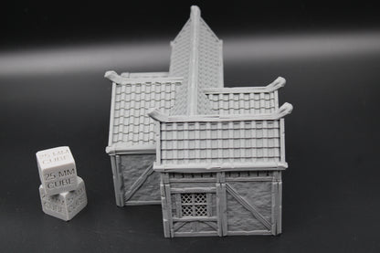 Tabletop Terrain Plaster Cob House 5of19 Town City Dnd RPG wargame skirmish 32mm