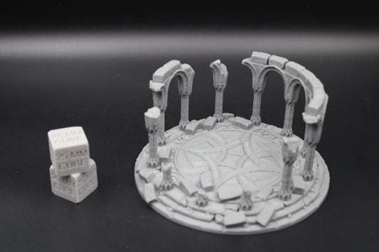 Tabletop Terrain Celestial Temple Ruin Elven Dnd RPG wargame skirmish 28mm