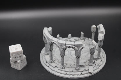 Tabletop Terrain Celestial Temple Ruin Elven Dnd RPG wargame skirmish 28mm