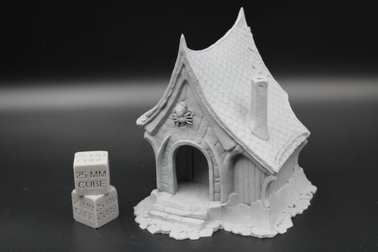Tabletop Terrain Small Cottage Crypt Keeper Haunted Dnd RPG wargame skirmish 28mm Spider