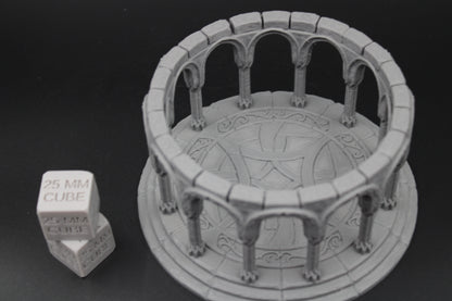 Tabletop Terrain Celestial Temple Elven Dnd RPG wargame skirmish 28mm