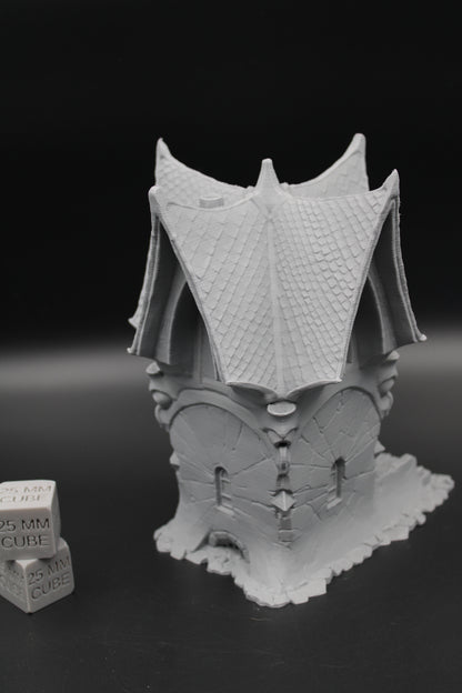 Tabletop Terrain Tall House Haunted Dnd RPG wargame skirmish 28mm Spider