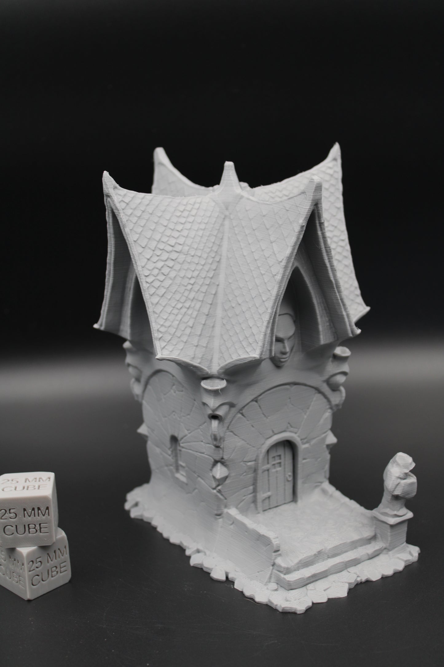 Tabletop Terrain Tall House Haunted Dnd RPG wargame skirmish 28mm Spider