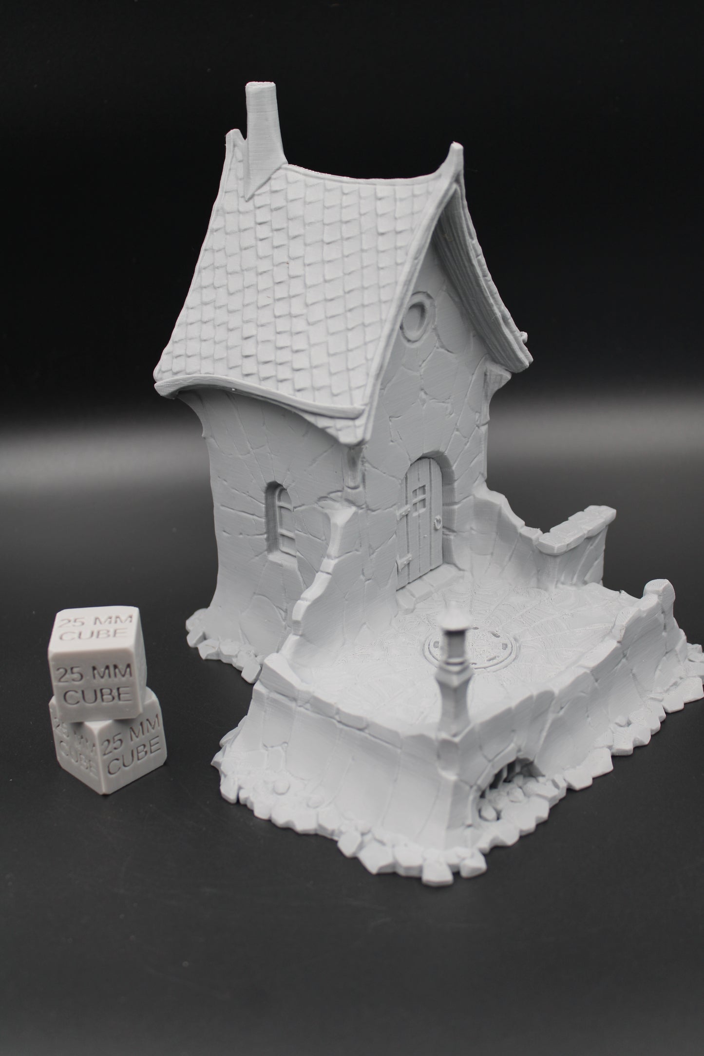 Tabletop Terrain Patio House Haunted Dnd RPG wargame skirmish 28mm Spider