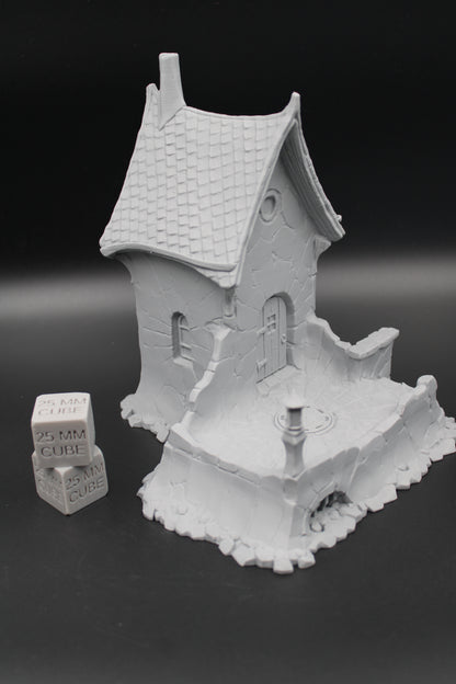 Tabletop Terrain Patio House Haunted Dnd RPG wargame skirmish 28mm Spider